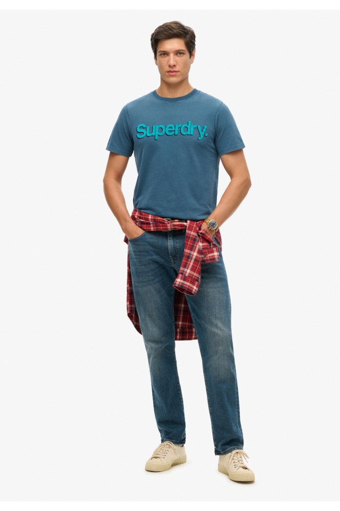 CLASSIC CORE LOGO SHADOW TEE M1012197A BLUE BOTTLE